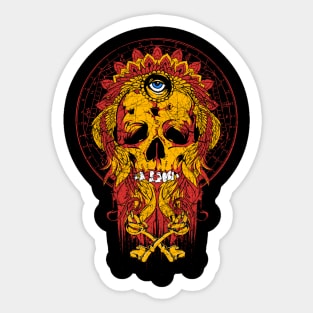 Skull with one eye Sticker